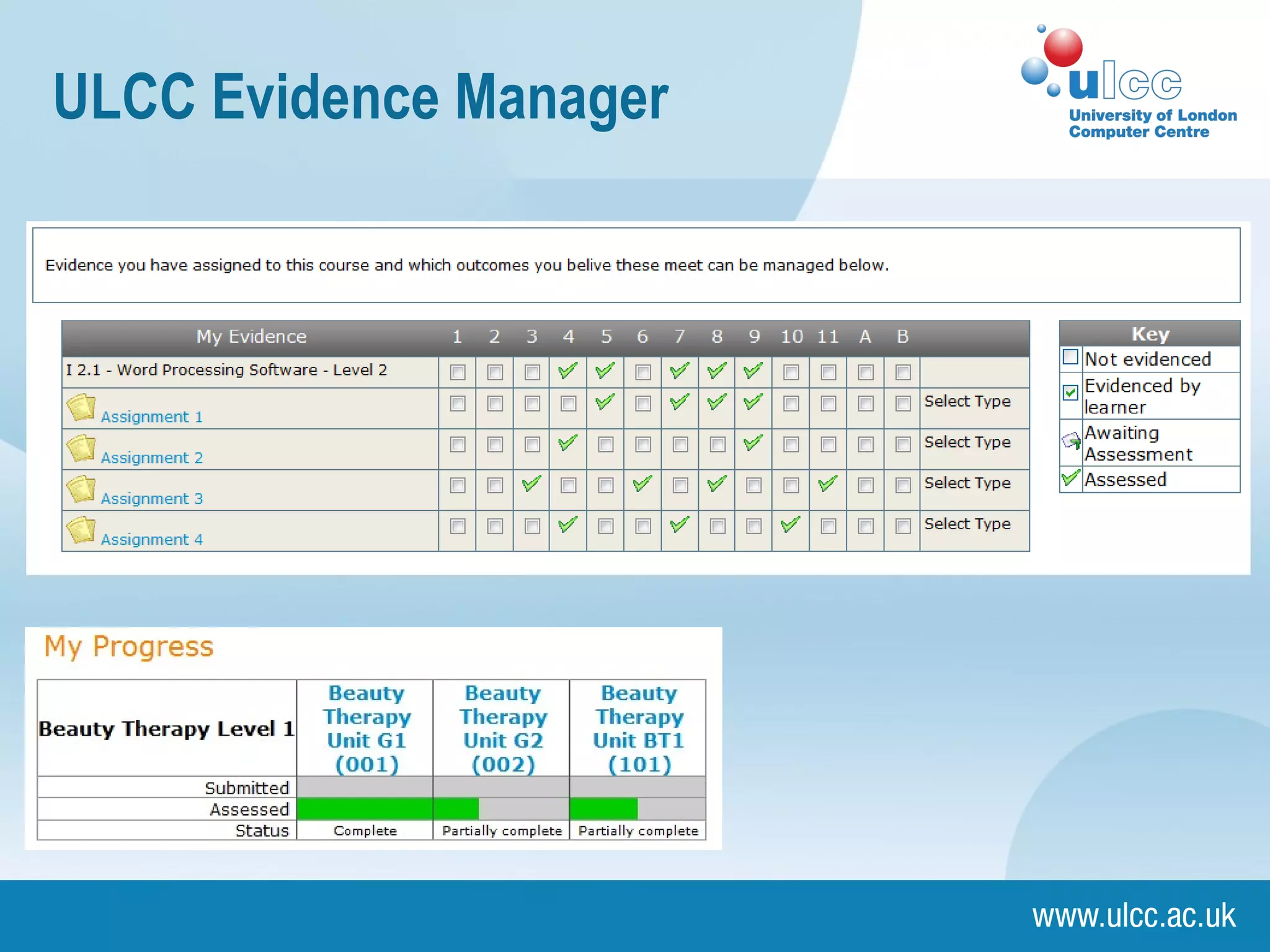 ULCC Evidence Manager 