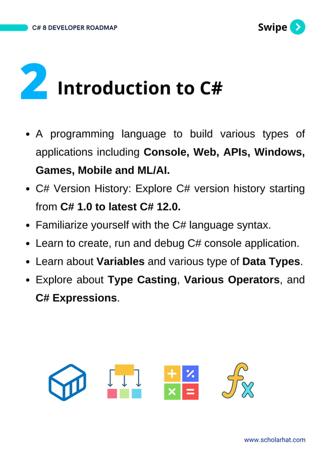 C Sharp Developer Roadmap By Scholarhat PDF | PDF