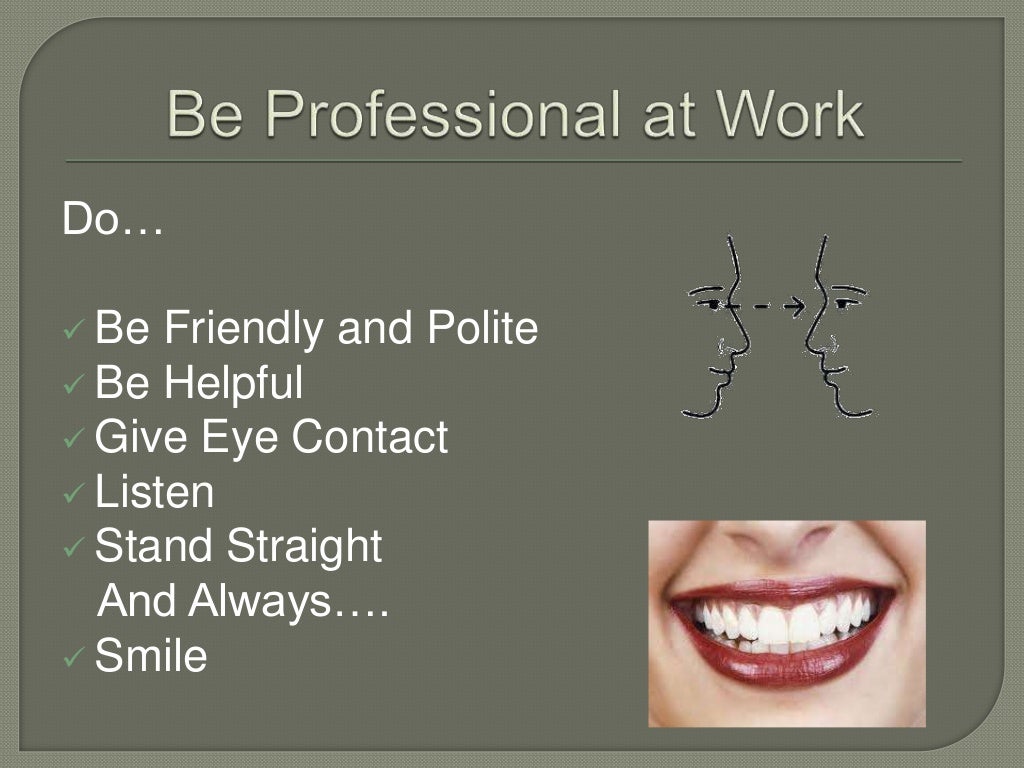 Personal Hygiene and Grooming