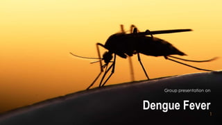 Dengue Fever
Group presentation on
1
 