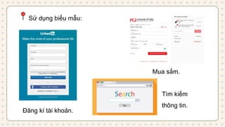 tạo bieu mau trong html de thiet ke form | PPTX