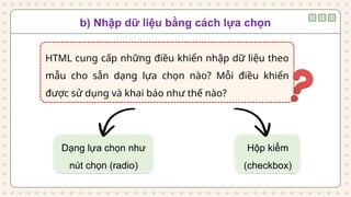 tạo bieu mau trong html de thiet ke form | PPTX