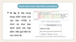 tạo bieu mau trong html de thiet ke form | PPTX
