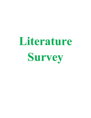 Literature
Survey
 