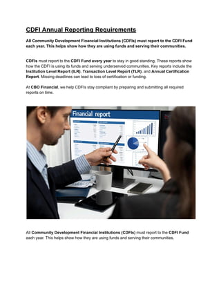 CDFI annual reporting requirements MD.pdf