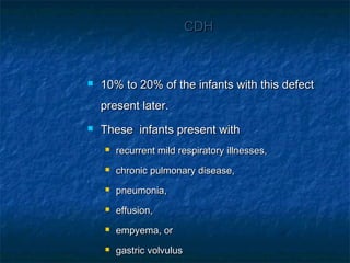 Congenital Diaphragmatic Hernia | PPT