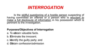 Comprehensive Fundamentals of Criminal Investigation and Intelligence | PDF