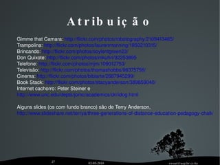Referências: - "Lost in social space: Information retrieval issues in Web 1.5" http://journals.tdl.org/jodi/article/viewArticle/443/280  - "The Theory and Practice of Online Learning, second edition" http://www.aupress.ca/index.php/books/120146 