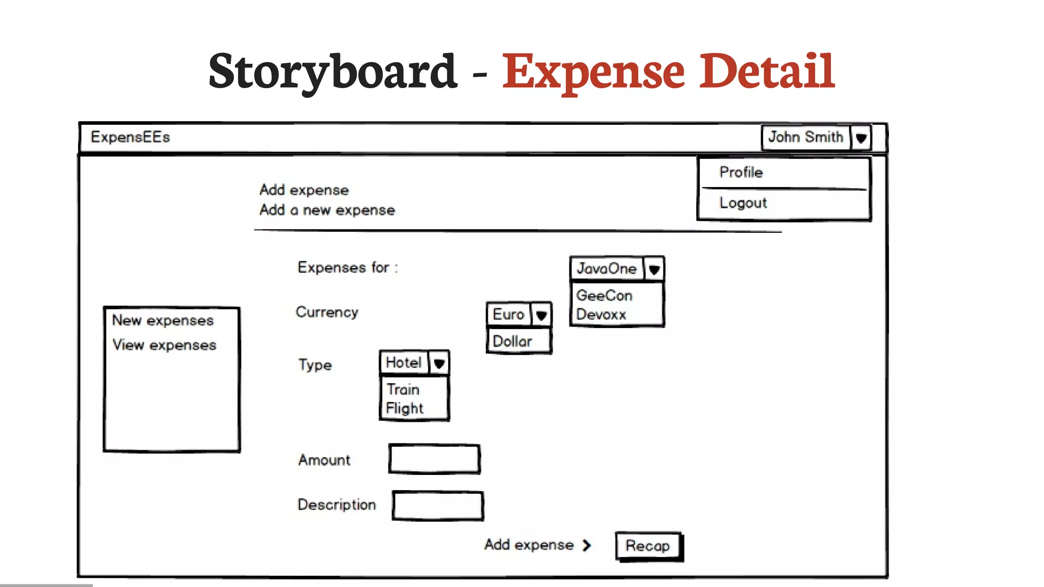 Storyboard	-	Expense	Detail
 