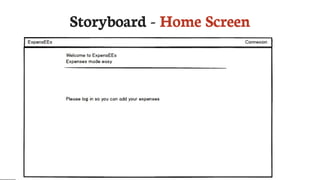 Storyboard	-	Home	Screen
 