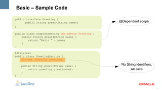 Bridge EJB (transactional tier) and JSF (presentation tier) in the platform 