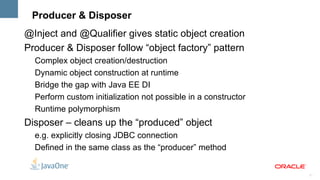 Concrete class or decorated with @Decorator 