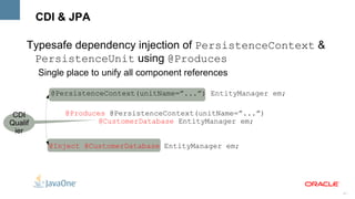 @Qualifier ,  @Alternative Unsatisfied dependency Create a bean which implements the bean type with all qualifiers 