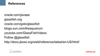 Client Proxies Container indirects all injected references through a proxy object unless it is  @Dependent @ApplicationScoped public class UserService {   @Inject User user;   public void doSomething() {   user.setMessage("...");   // some other stuff   user.getMessage();   } } @RequestScoped public class User {   private String message;   // getter & setter }  “ User” proxy is injected CDI will supply a different “User” for each request 