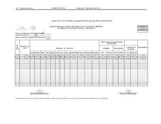 62 (Quinta Sección) DIARIO OFICIAL Miércoles 27 de febrero de 2013
 