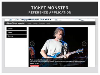 TICKET MONSTER
REFERENCE APPLICATION
 