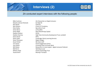 Interviews (2)
                ZA conducted expert interviews with the following people:


Mike Cushman                 LS...