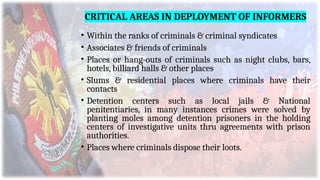 CDI1-Informant-FUNDAMENTALS OF CRIMINAL INVESTIGATION | PPTX