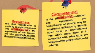 Objective Witness CDI1-Midterm Topic: Three phases of Criminal Investigation | PPTX