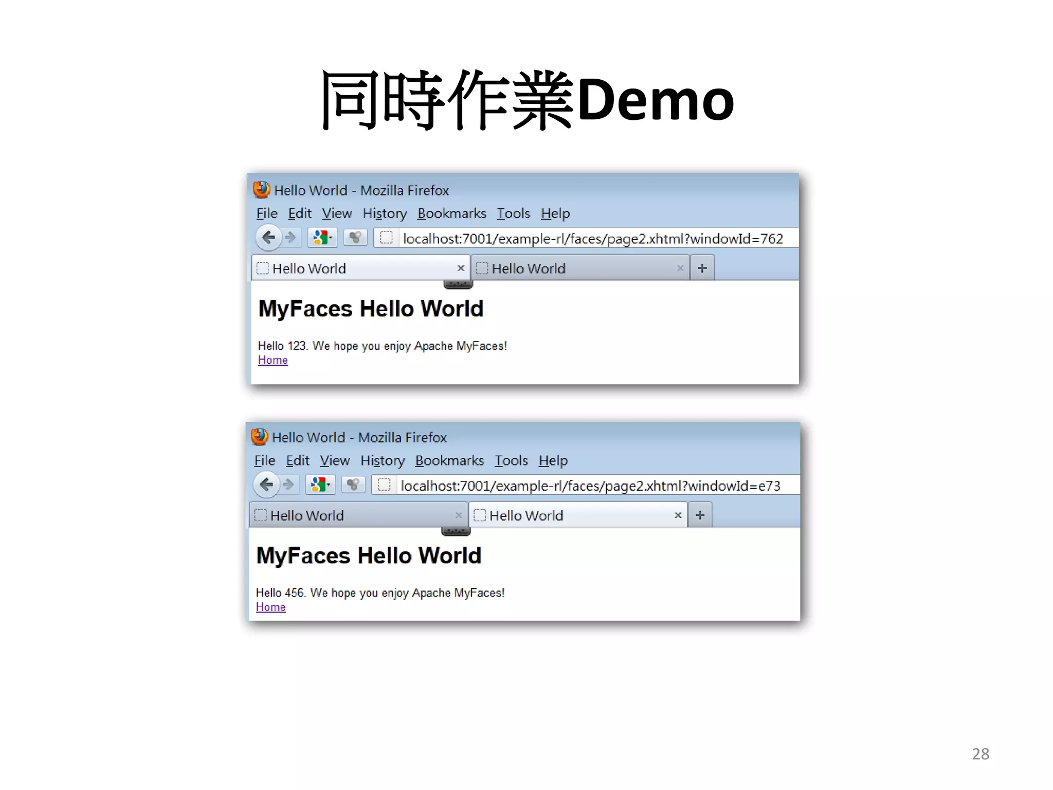 同時作業Demo




           28
 