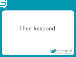 Then Respond.
 