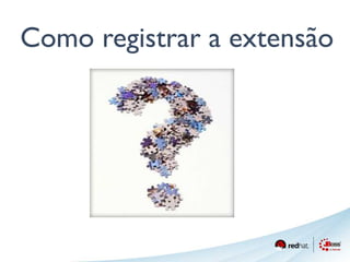 Como registrar a extensão 
 