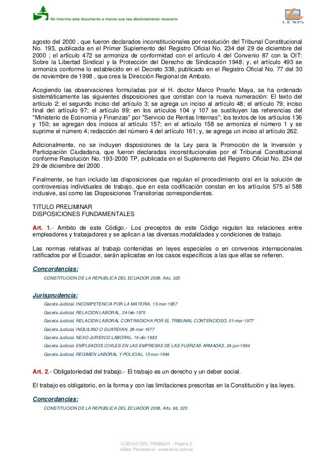 Codigo Laboral 2016 Ecuador Pdf | codigo laboral vigente ecuador 2016 c 243 digo de trabajo Codigo Laboral 2016 Ecuador Pdf | codigo laboral vigente ecuador 2016 c 243 digo de trabajo