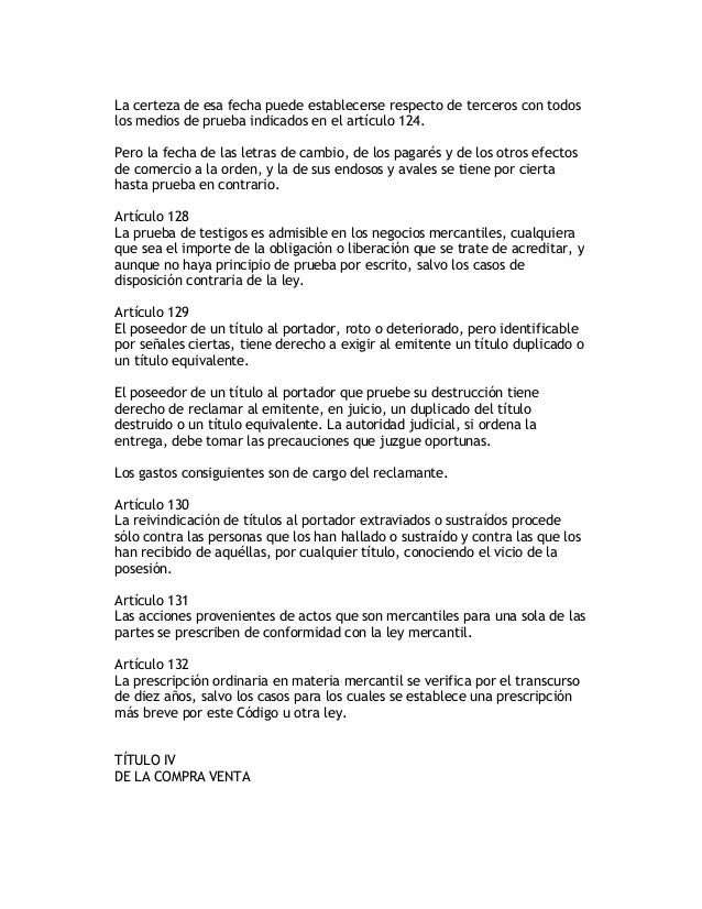 CODIGO DE COMERCIO
