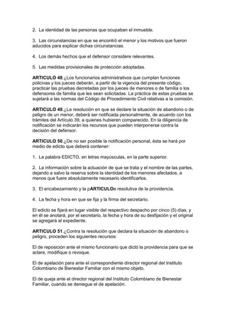Código del menor   decreto 2737 de 1989