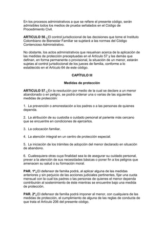 Código del menor   decreto 2737 de 1989