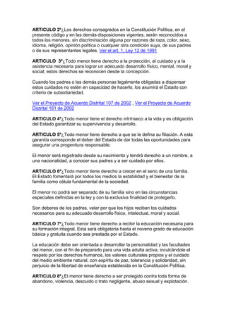 Código del menor   decreto 2737 de 1989