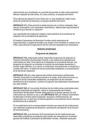 Código del menor   decreto 2737 de 1989