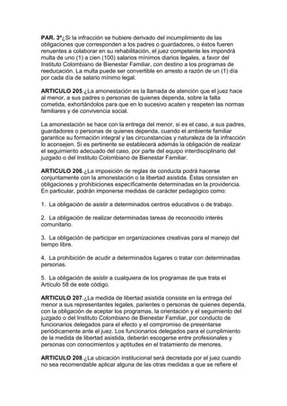 Código del menor   decreto 2737 de 1989