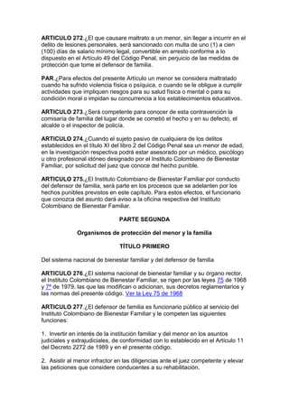 Código del menor   decreto 2737 de 1989