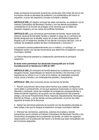 Código del menor   decreto 2737 de 1989