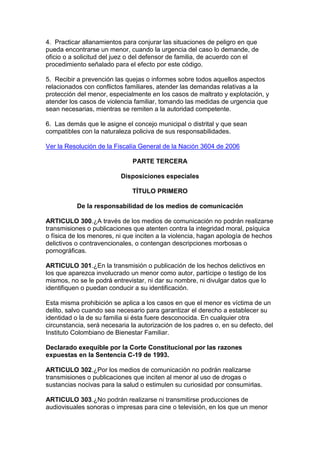 Código del menor   decreto 2737 de 1989