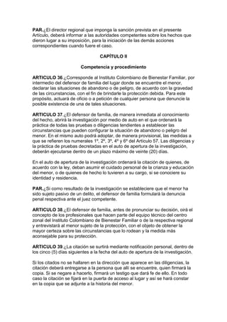 Código del menor   decreto 2737 de 1989