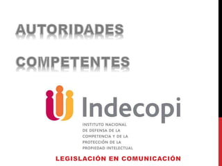 LEGISLACIÓN EN COMUNICACIÓN 
 