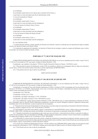 Código de Transito Brasileiro e Legislacao Complementar