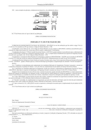 Código de Transito Brasileiro e Legislacao Complementar