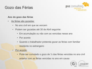 Código do trabalho - Férias | PDF