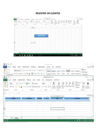 REGISTRO DE CLIENTES
 