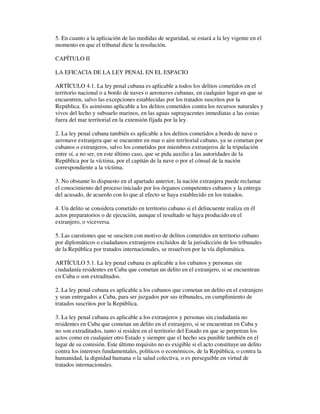 Código Penal de Cuba. www.iestudiospenales.com.ar