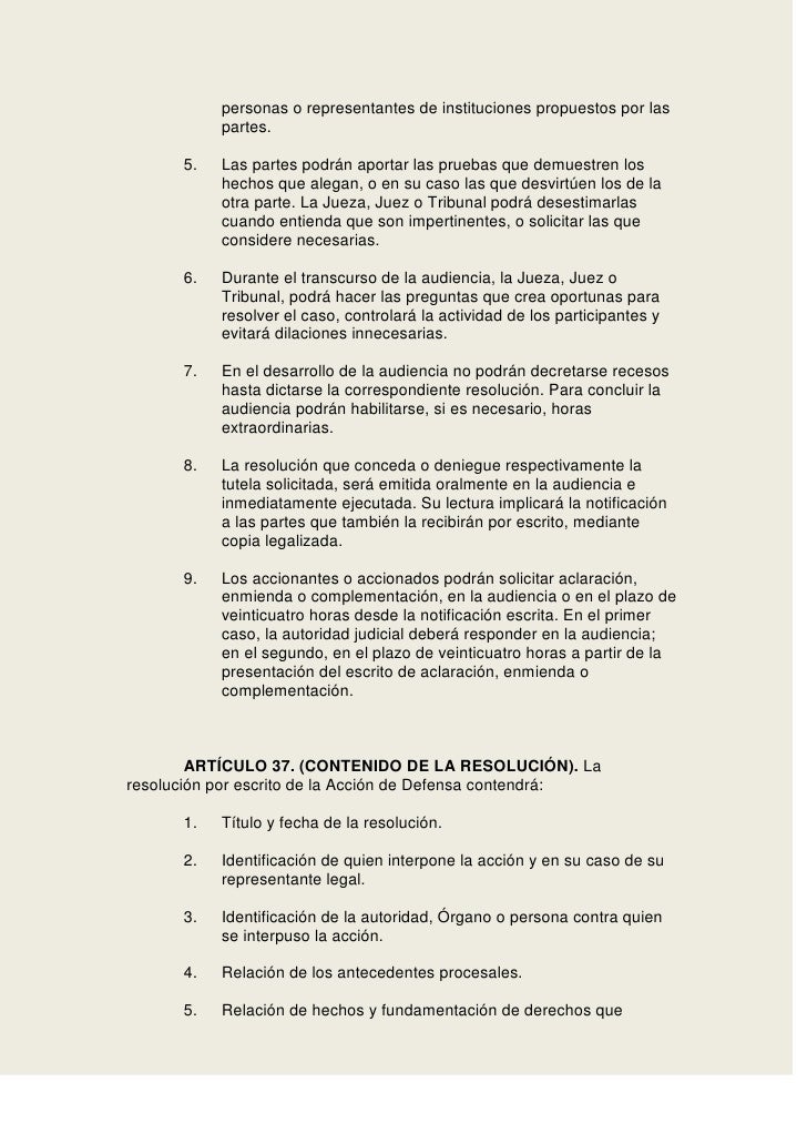 Código Procesal Constitucional Bolivia 2012