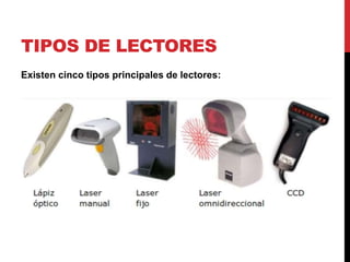 TIPOS DE LECTORES
Existen cinco tipos principales de lectores:

 