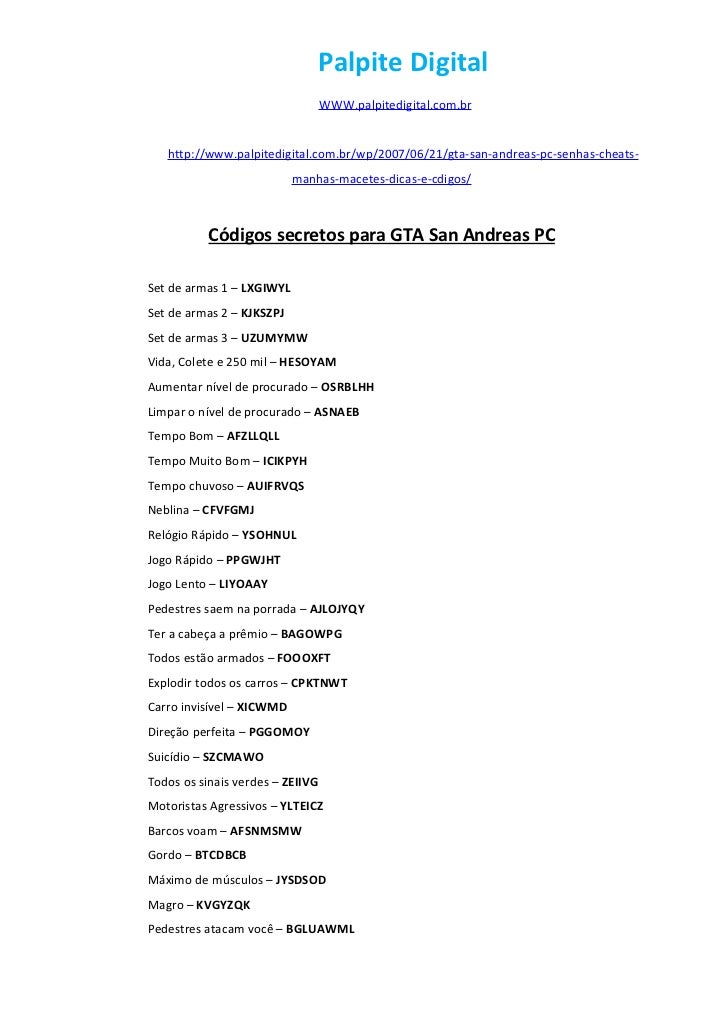 Códigos+secretos+para+gta+san+andreas+pc