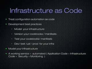 Continuous Delivery of (y)our infrastructure.