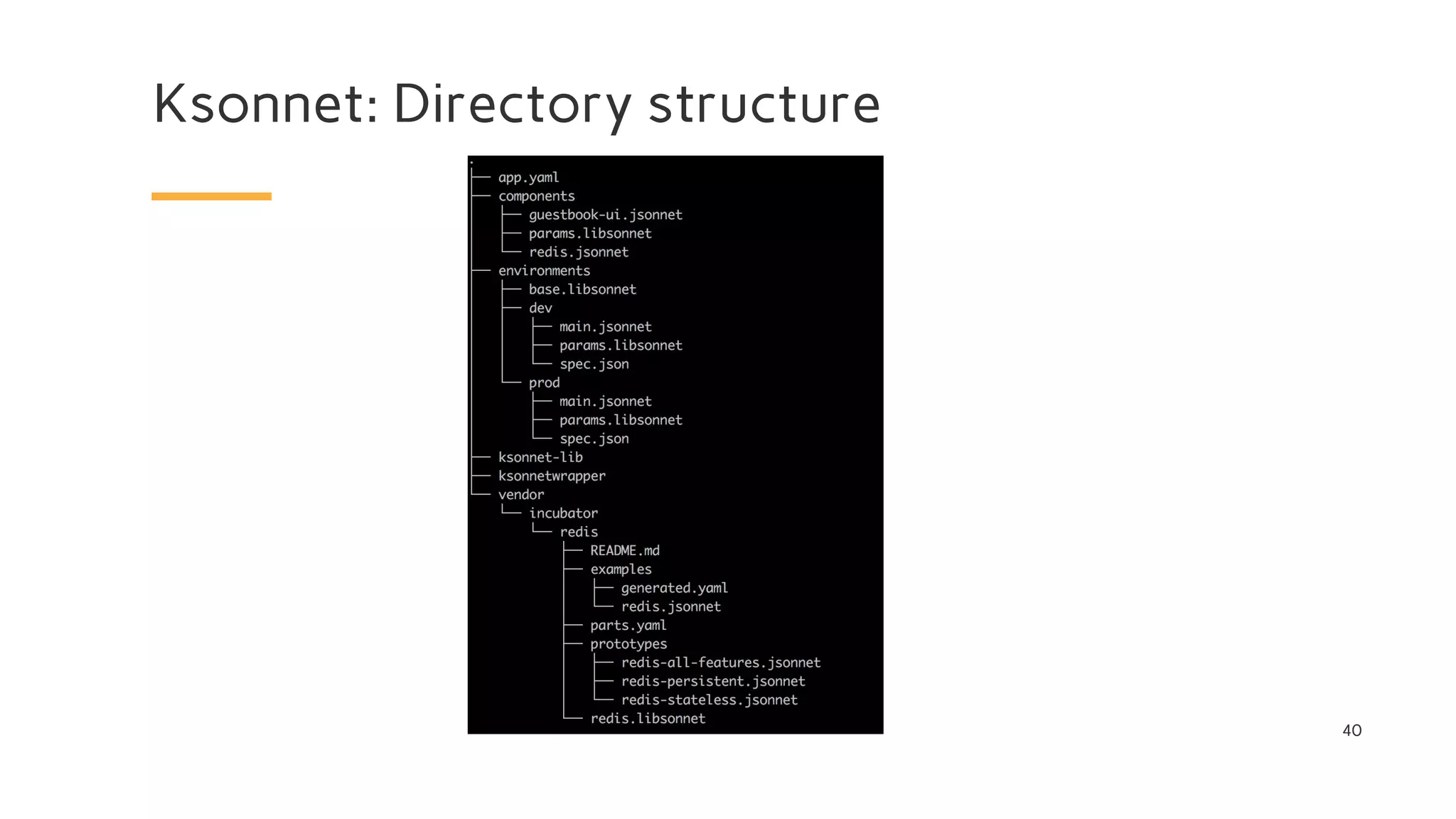 Ksonnet: Directory structure
40
 
