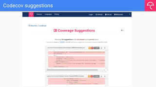 Codecov suggestions
 