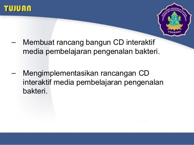 CD interaktif pengenalan bakteri